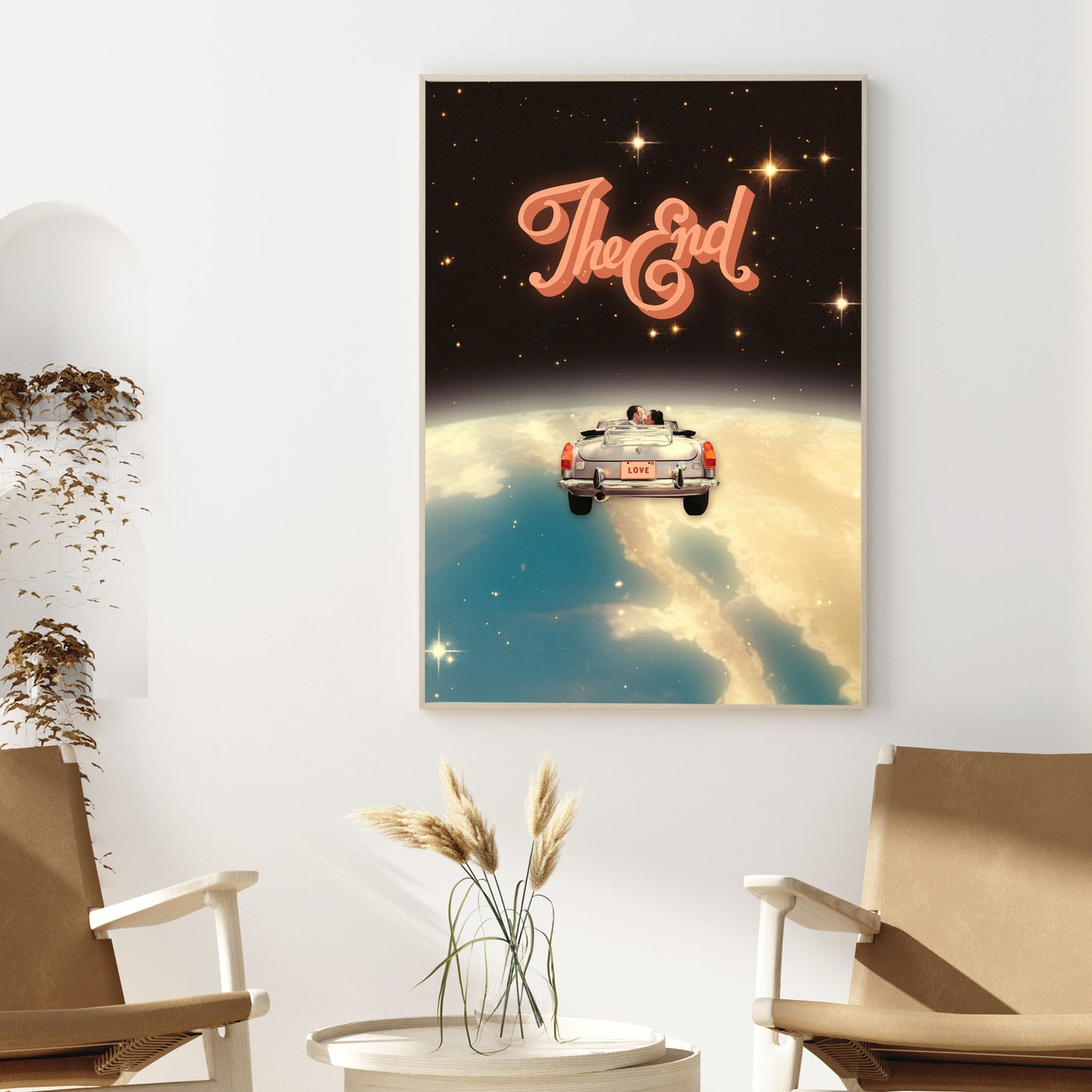 LIMITED PRINTS THE END VINTAGE COLLAGE ART