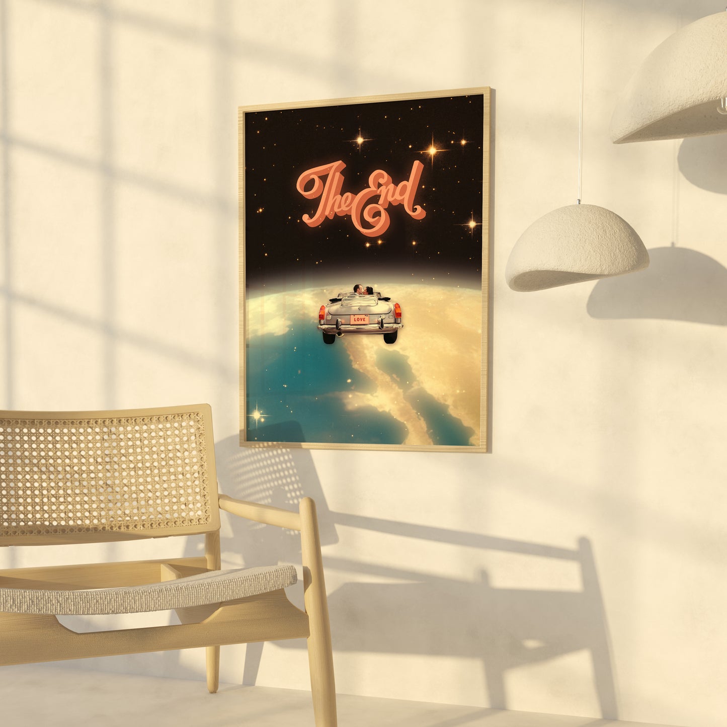LIMITED PRINTS THE END VINTAGE COLLAGE ART