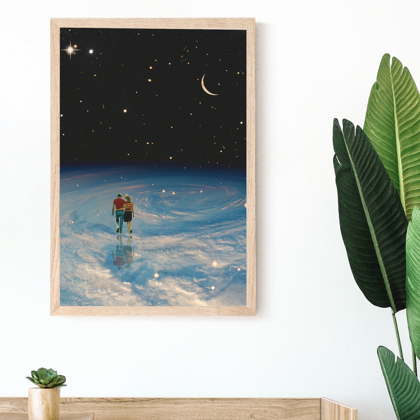 To the End, Vintage art, Surrealism, Retro Art, Sci-Fi, Cosmic Collage, Cosmic Art, Space Art, Art Print.