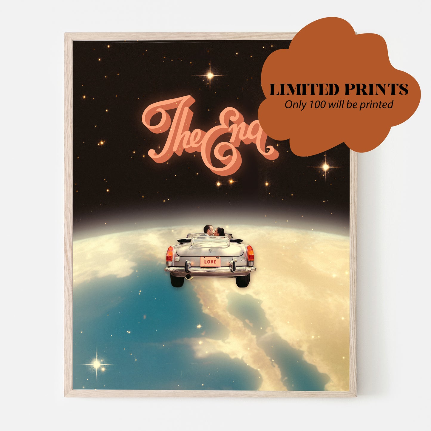 LIMITED PRINTS THE END VINTAGE COLLAGE ART