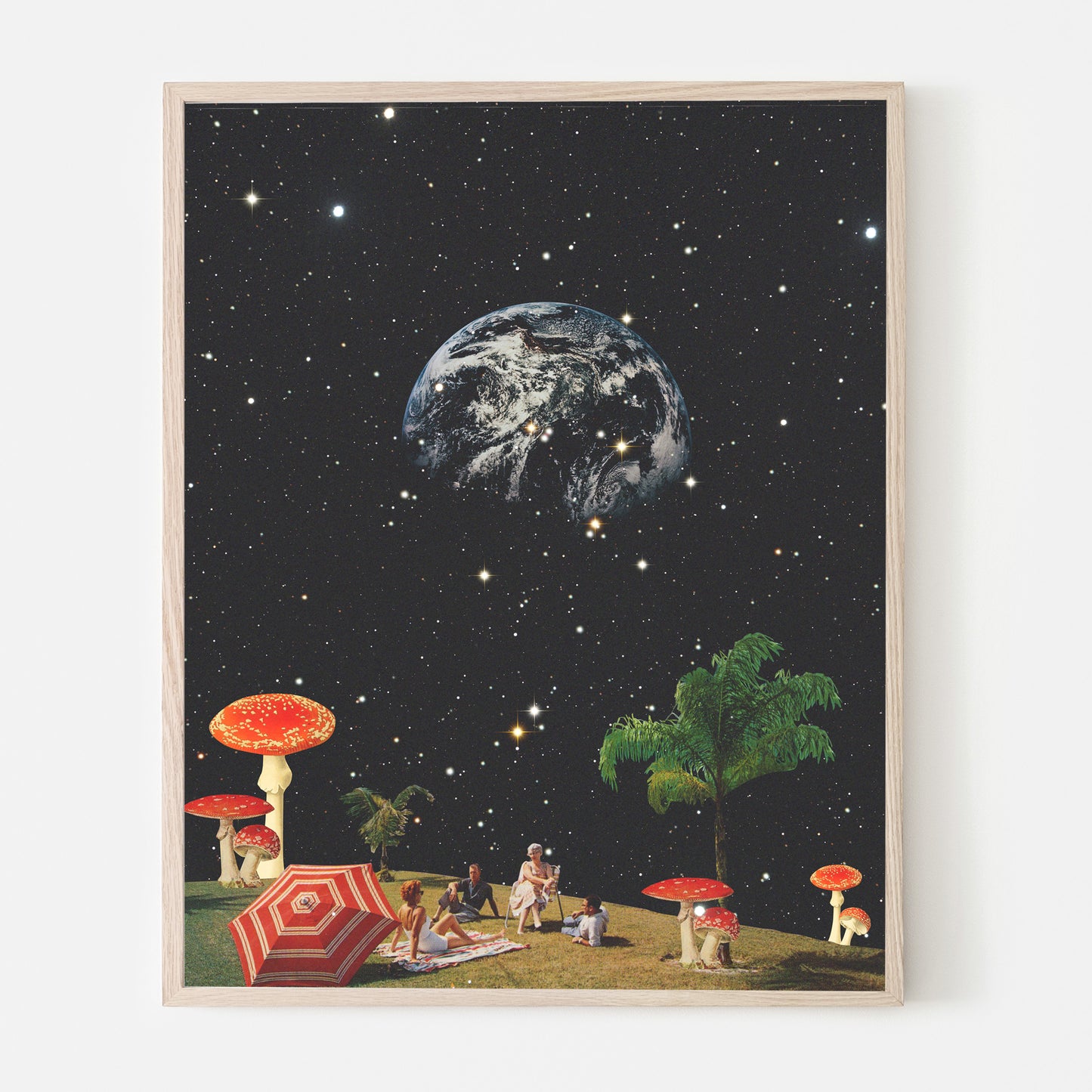 LSD Vintage Cosmic Collage Art Retro Art