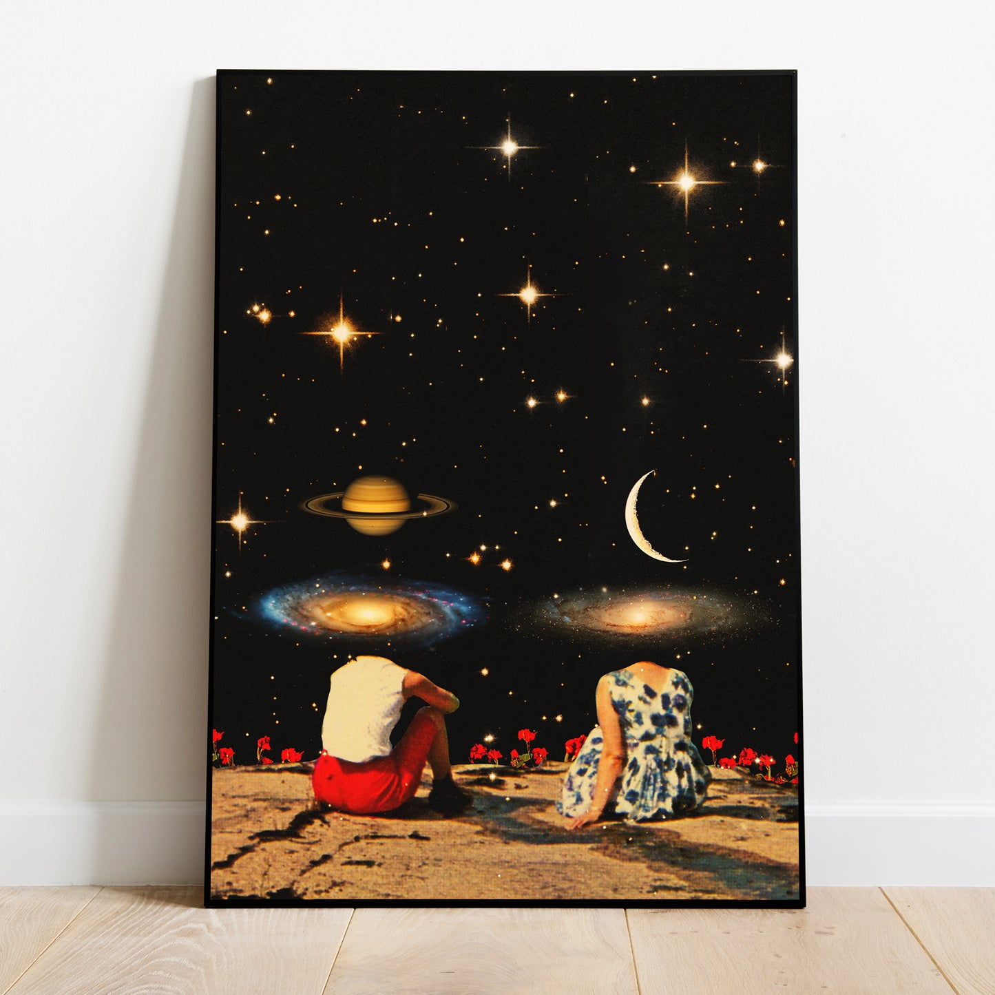 Infinite Worlds, Vintage art, Surrealism, Retro Art, Sci-Fi, Cosmic Collage, Cosmic Art, Space Art, Art Print, Spirituality.