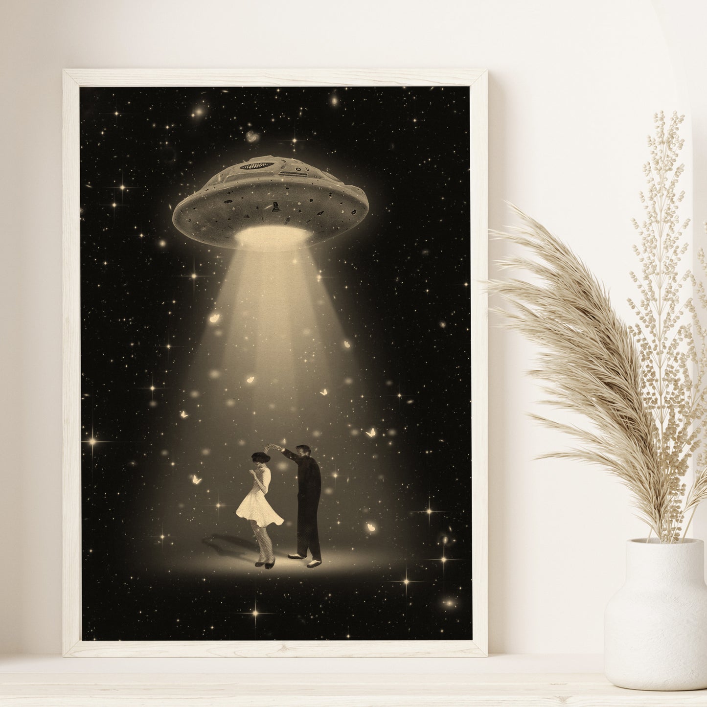 Souls Dance, Vintage art, Surrealism, Retro Art, Sci-Fi, Cosmic Collage, Cosmic Art, Space Art