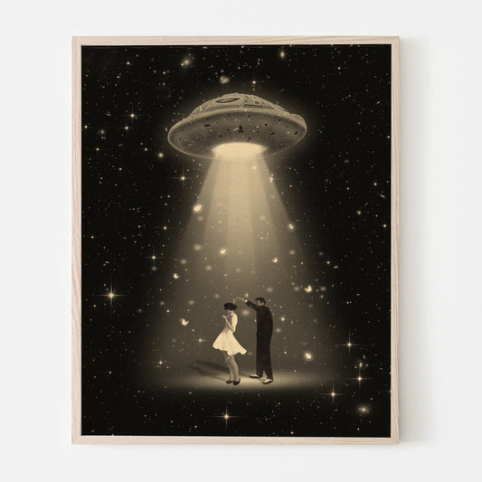 Souls Dance, Vintage art, Surrealism, Retro Art, Sci-Fi, Cosmic Collage, Cosmic Art, Space Art