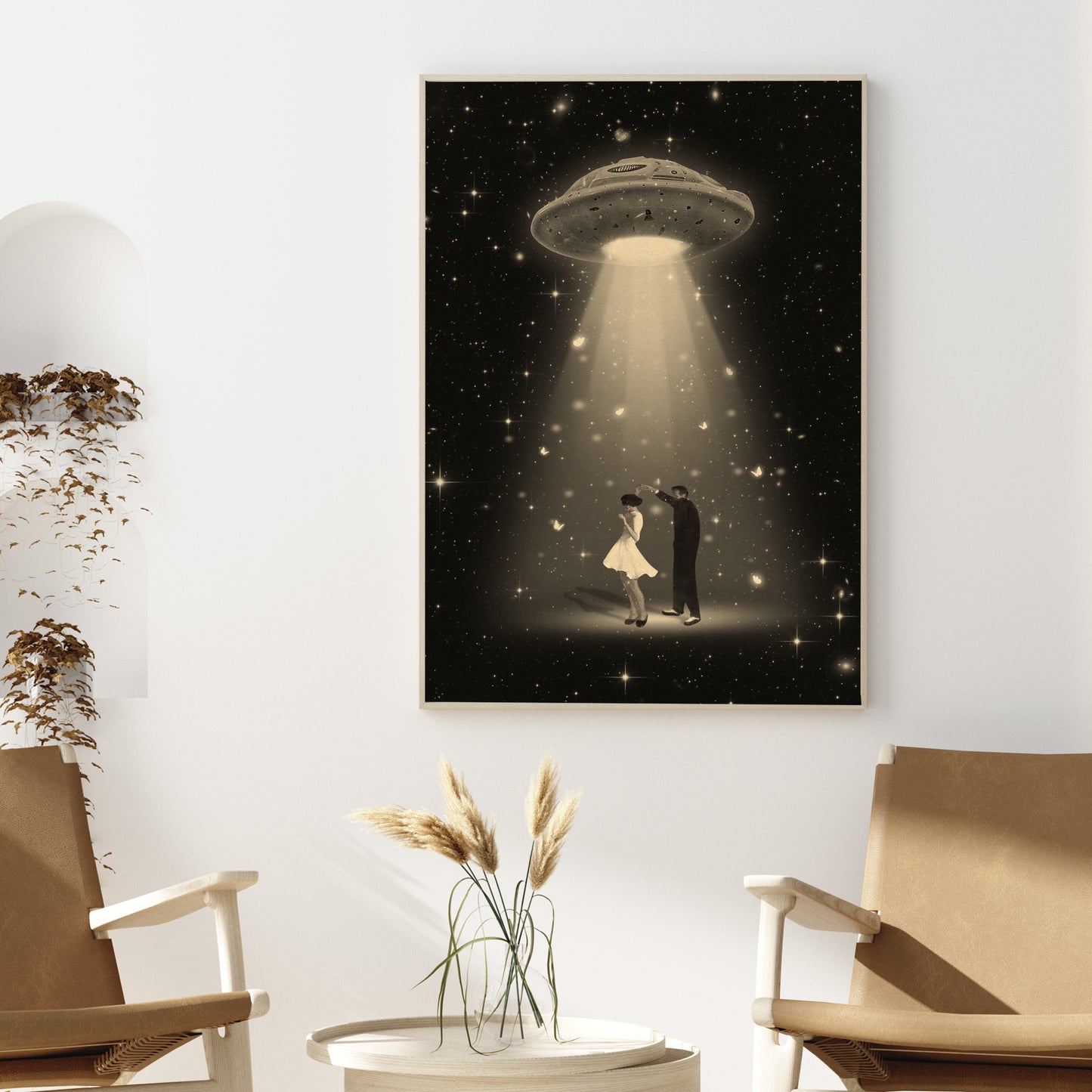 Souls Dance, Vintage art, Surrealism, Retro Art, Sci-Fi, Cosmic Collage, Cosmic Art, Space Art