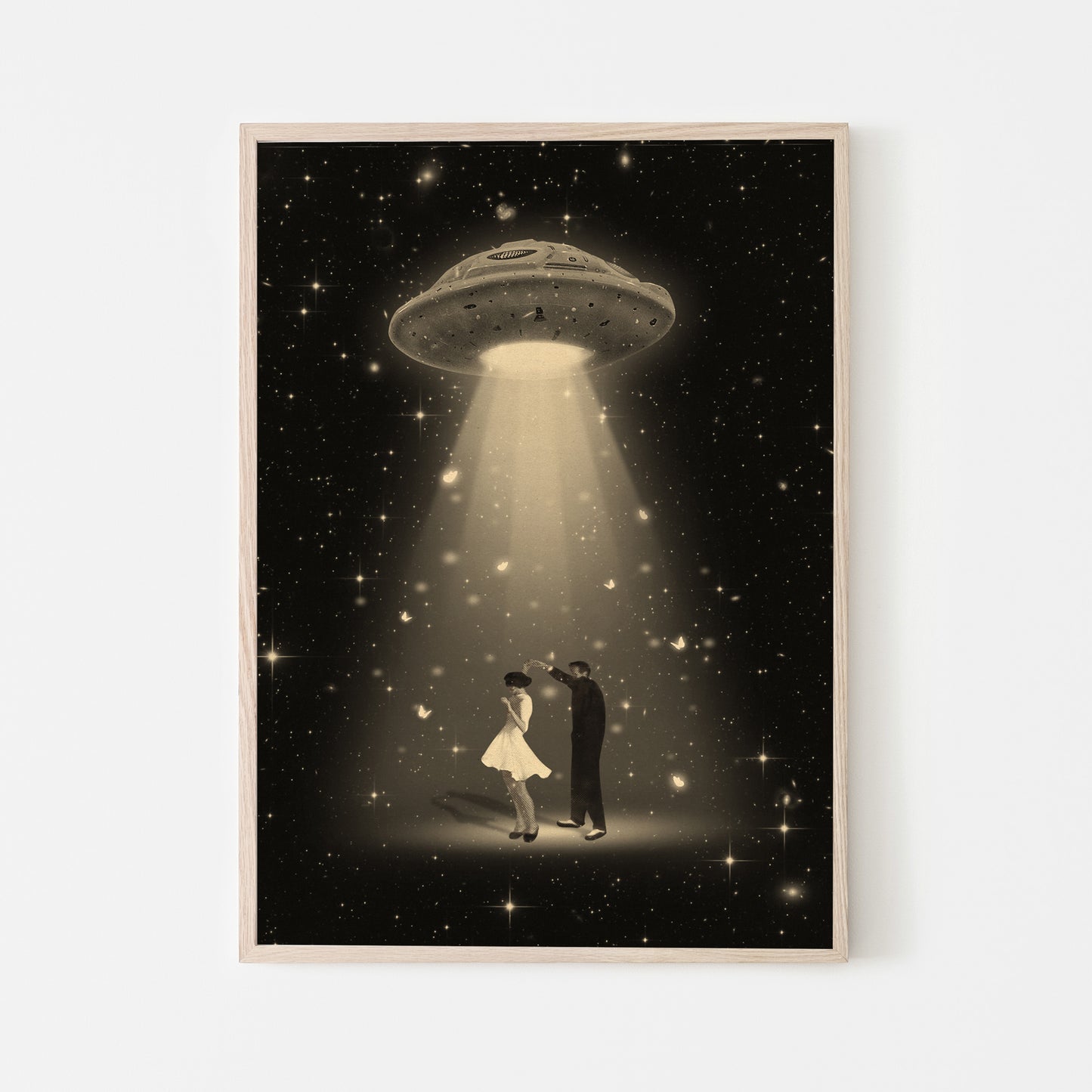 Souls Dance, Vintage art, Surrealism, Retro Art, Sci-Fi, Cosmic Collage, Cosmic Art, Space Art
